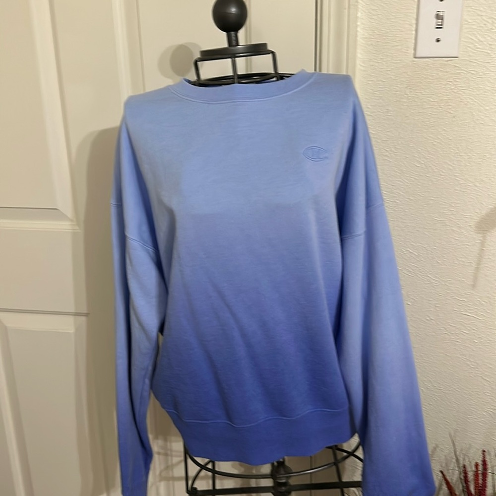 Size small two tone blue sweatshirt. Worn once